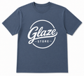 Glaze Cotton Graphic T-Shirt – Slate Blue