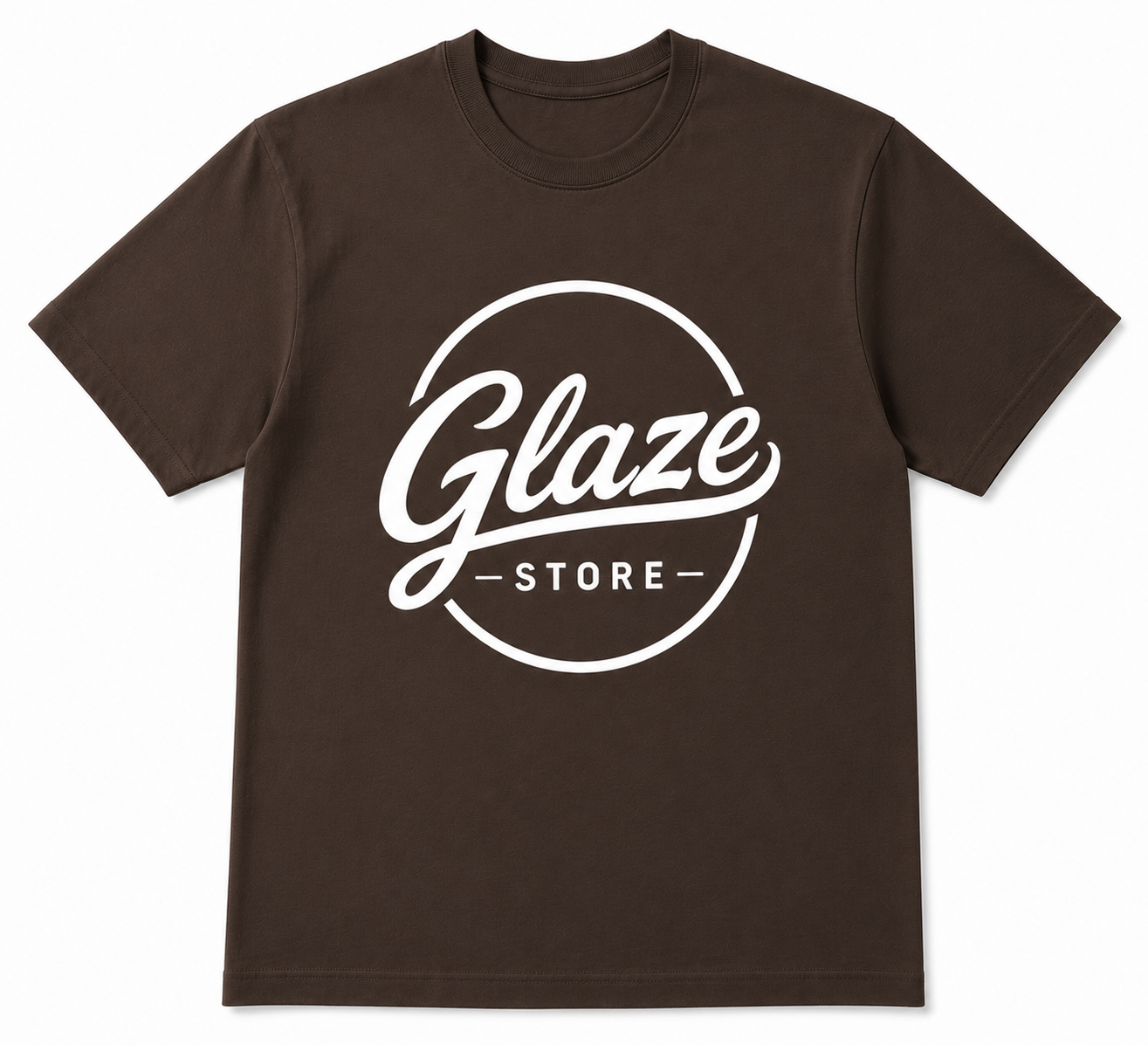 Glaze Cotton Graphic T-Shirt – Chocolate Brown
