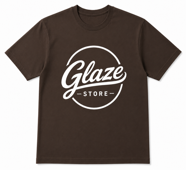 Glaze Cotton Graphic T-Shirt – Chocolate Brown